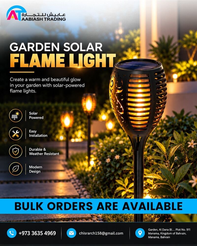 Solar Flame Torch Light